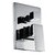 Chrome Bathroom Shower Wall Mixer Diverter w/ WaterMark