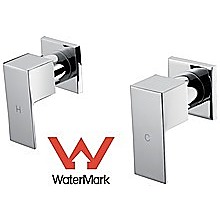 Chrome Bathroom Shower / Bath Mixer Tap Set w/ WaterMark