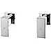 Chrome Bathroom Shower / Bath Mixer Tap Set w/ WaterMark