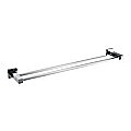 Double Classic Chrome Towel Bar Rail Bathroom   