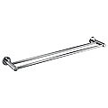 Double Classic Chrome Towel Bar Rail Bathroom   