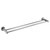 Double Classic Chrome Towel Bar Rail Bathroom   