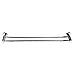 Double Classic Chrome Towel Bar Rail Bathroom   