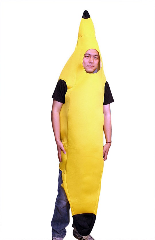 Yellow Banana One Size Fits all Adults Costume - Games & Hobbies > Costumes