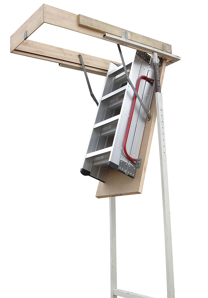 Deluxe Aluminium Attic Loft Ladder 2700mm to 3050mm DIY & Renovation > Roof & Attic