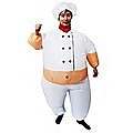 Chef Fancy Dress Inflatable Suit -Fan Operated Costume