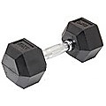 10kg Commercial Rubber Hex Dumbbell Gym Weight